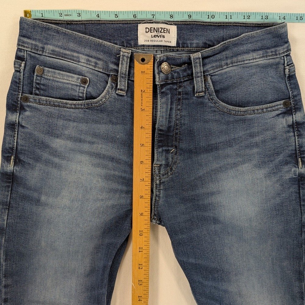 Denizen Levi's 208 Jeans Men's 28 x 30 Blue Denim Regular Taper Classic Straight - Picture 7 of 9